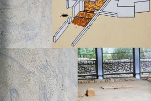 Tapiz e inmediaciones del recinto de la Basílica de Es Fornàs de Torrelló. no-movil