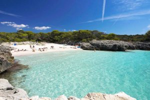Perspectiva de la platja d'Es Talaier al sud de Menorca no-movil
