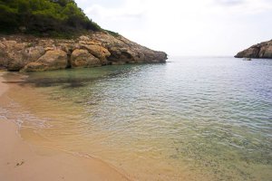 Sus tranquilas aguas hacen de esta playa un lugar idóneo para relajarse y disfrutar de la naturaleza no-movil