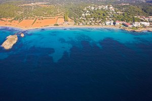 Vista aérea de la Playa de Binicodrell no-movil