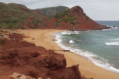 Pequeño temporal en el norte de Menorca