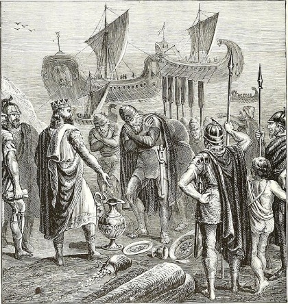  Els Fenicis desembarcant